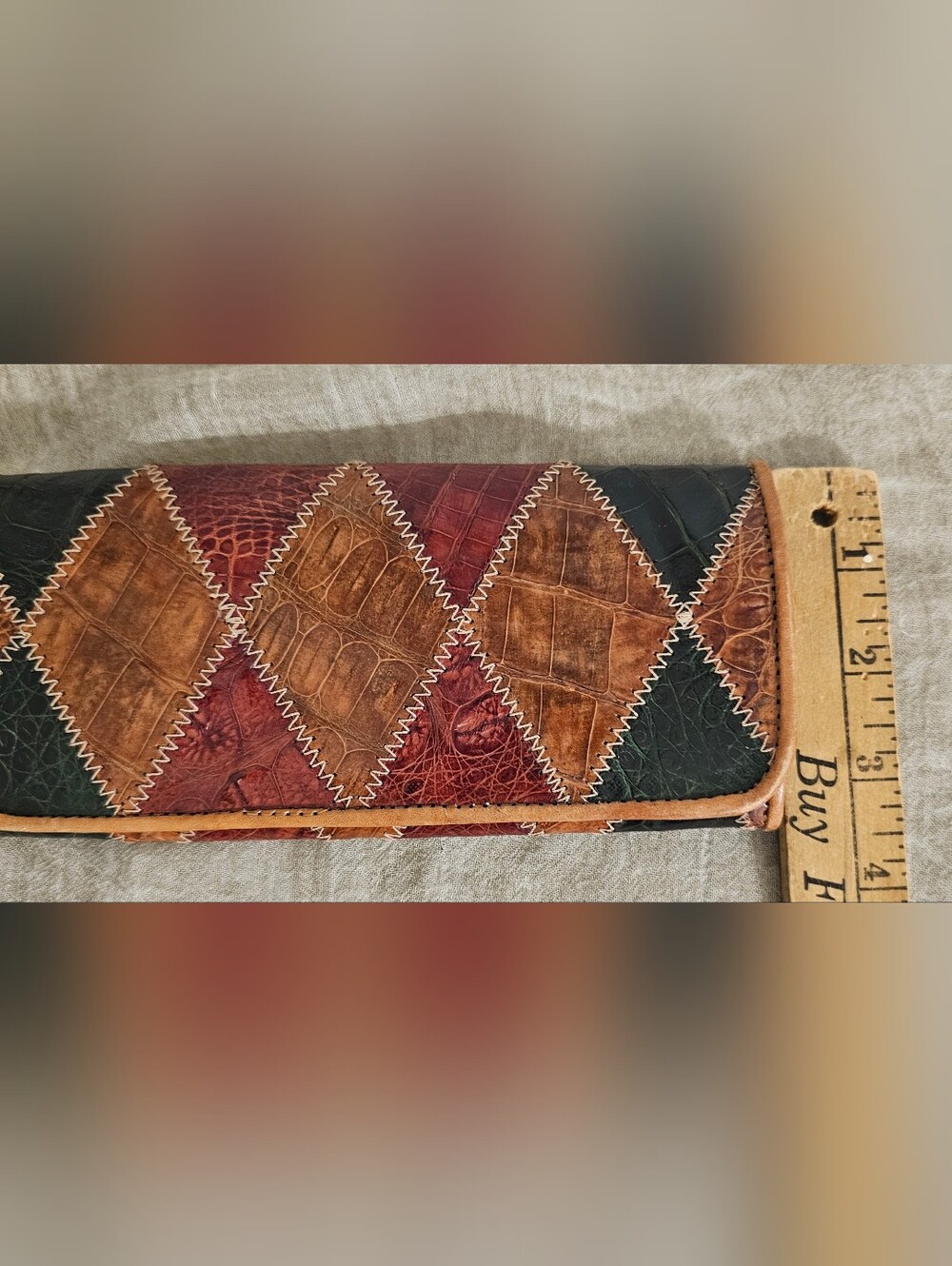 Faux Leather Wallet With Vintage Appeal - Picture 7 of 7